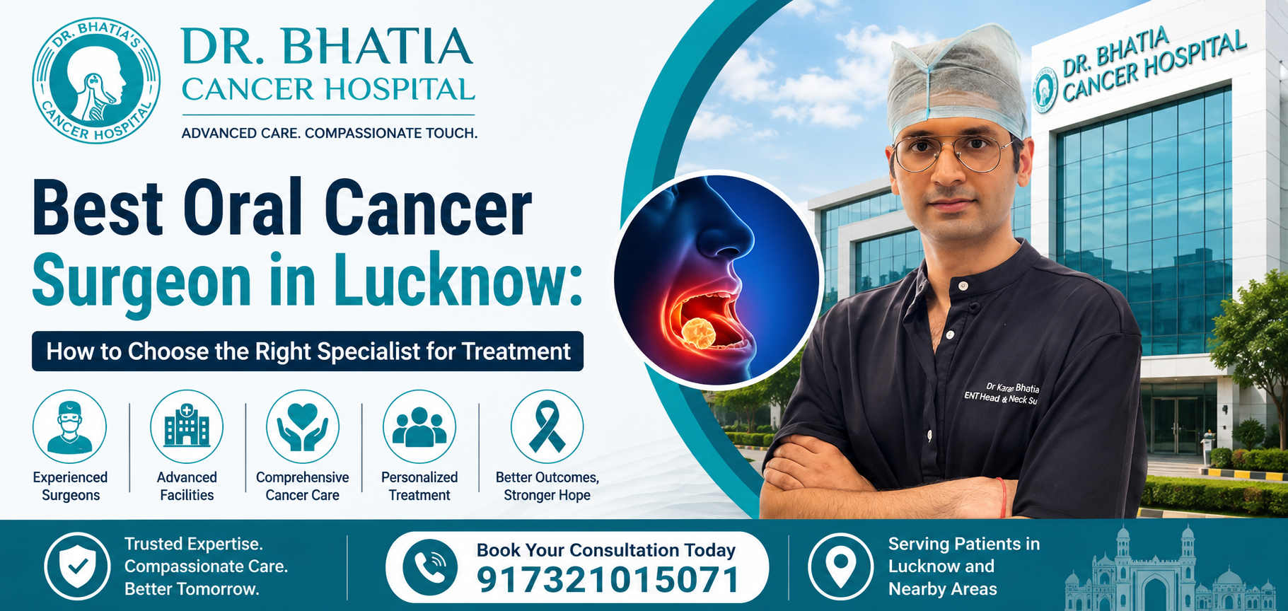 Best Oral Cancer Surgeon in Lucknow - Dr. Bhatia Cancer Hospital